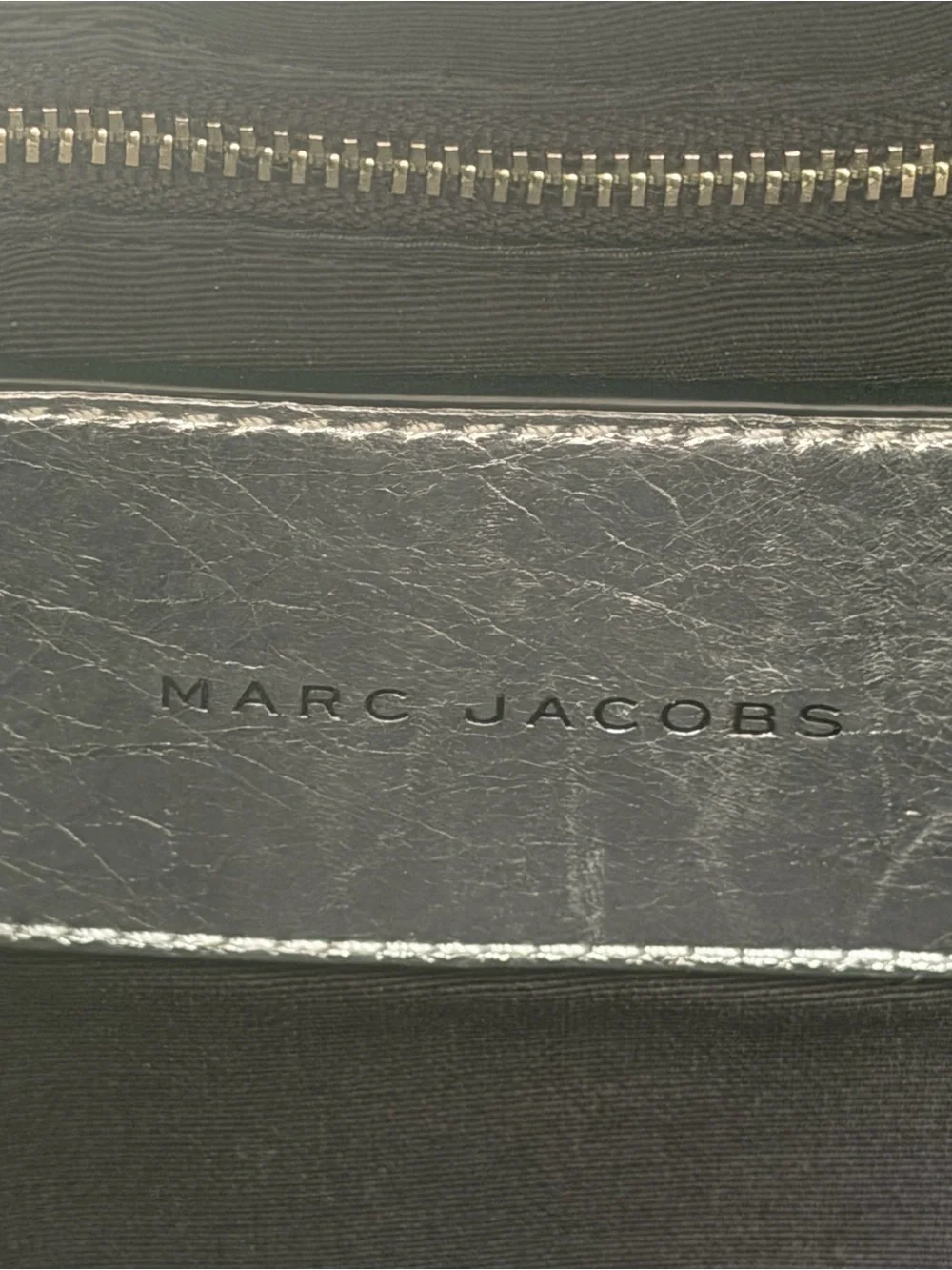 Marc Jacobs Gotham Flocked Animals Silver Leather Backpack Rare